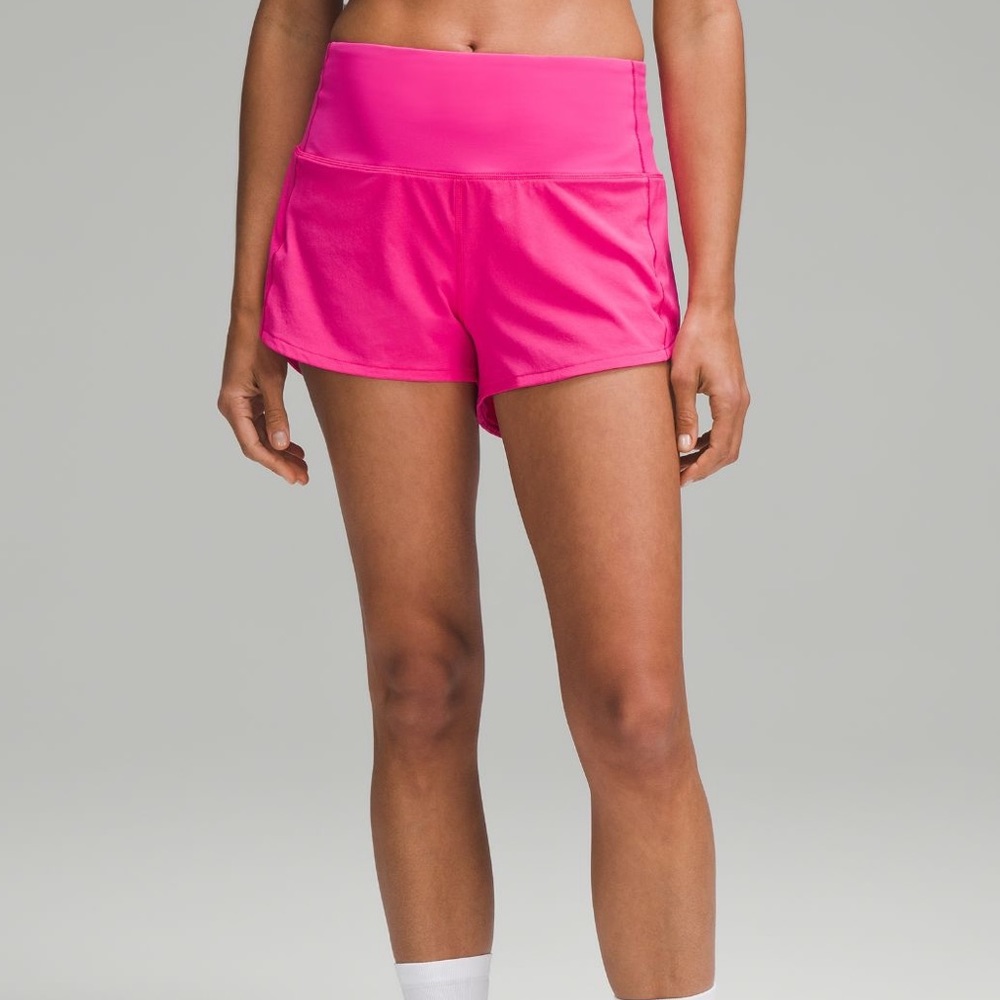 Sonic Pink Speed Up High Rise 2.5 Inseam, Size 4